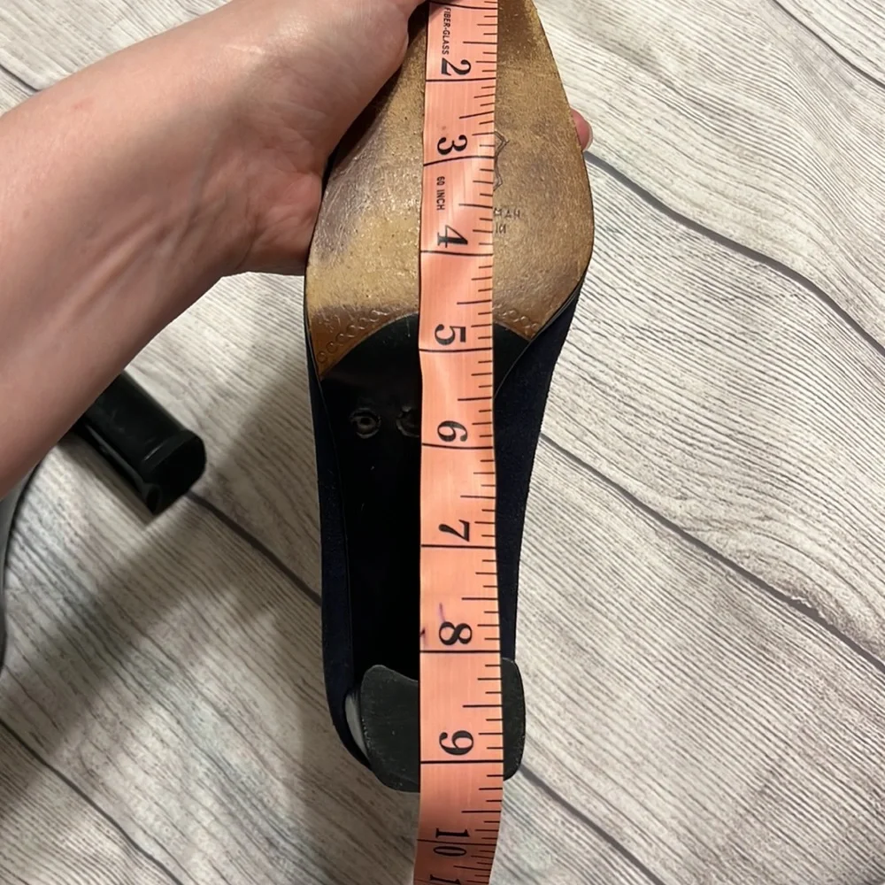 Stuart Weitzman blue and black heels size 6